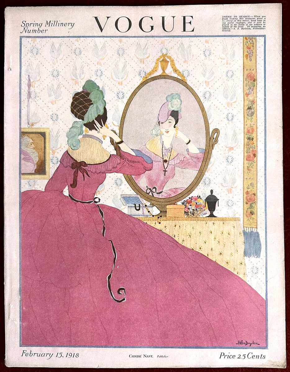 Vogue Magazine ~ February 15, 1918 ~ Helen Dryden De Meyer Chanel