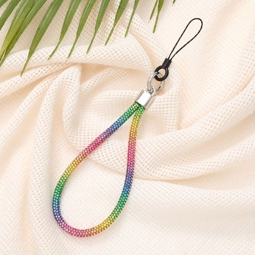 Keychain Rhinestone Phone Lanyard Bright Wrist Straps Phone Accessories - Photo 8 sur 14