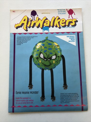 LOT 3 Halloween Air Walker Pumpkin Eenie Meanie Huggly Balloon Anagram 1987 New - Picture 2 of 12