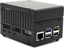 KKSB Case for Raspberry Pi 5 with Space for Hats, Add-On Boards, Cooler, and Nvm