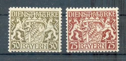 Bayern Service 39I+41I Unissued Luxury** MNH Postfranco (71549)