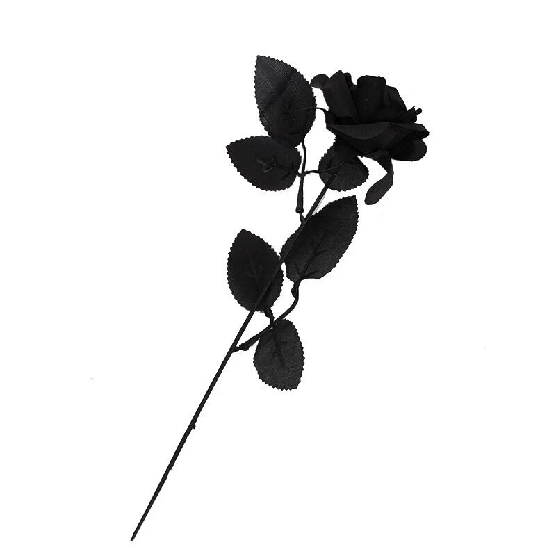 Gothic Black Rose Artificial Flowers Simulation Flowers Valentine Gift