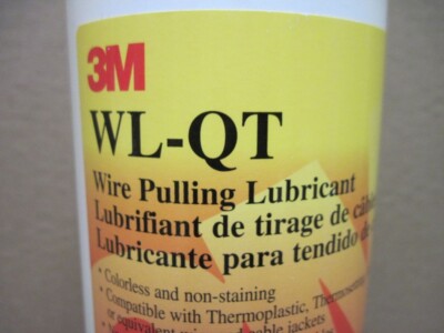 3M WL-QT Wire Pulling Lubricant Gel Colorless & Non-Staining 1-Quart | eBay 3M WL-QT Wire Pulling Lubricant Gel Colorless & Non-Staining 1-Quart | eBay
