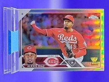 Alexis Diaz 2023 Topps Chrome Silver Refractor SP 🔥 Reds