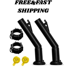 2 -  Fuel Gas Can Jug Spouts Nozzles, Rings & Caps, Replaces Blitz 900302 900092