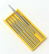 Carbide Bur Cylinder Bur Size 0.9mm Bur with 3/32" Shank Fox Germany 6PCS