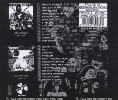 BROKEN BONES - DEM BONES   CD NEU