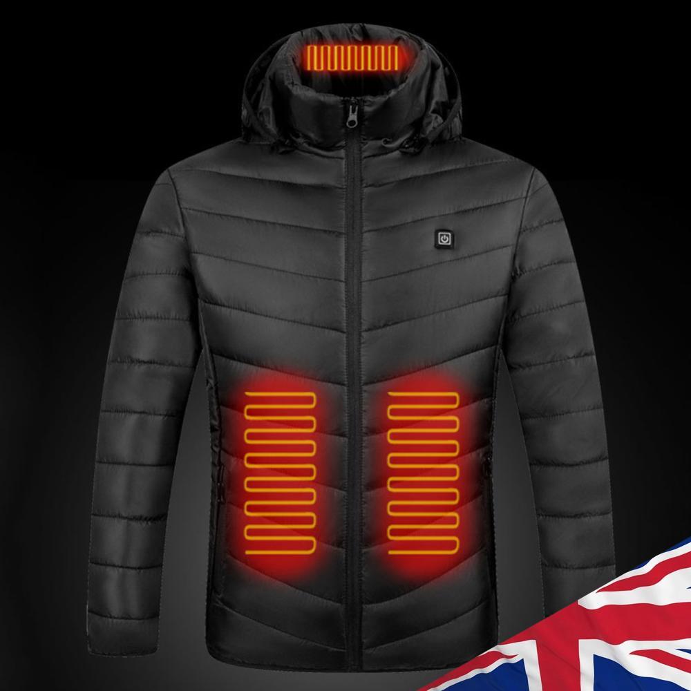 ALTRA Cappotto Riscaldato 9 Aree Giacca Riscaldata Cappotto Antivento Caldo per Outdoor Campeggio Escursionismo