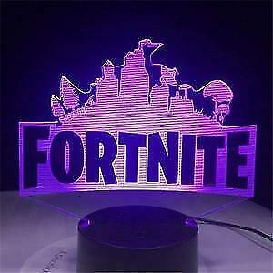 3D illusion Night Light LED Table Desk Lamps 7 Colour Change Kids Birthday Gift - Afbeelding 33 van 54