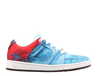 Size 5.5 - eS Footwear Accel Slim Tie Dye Blue Men\'s Skateboard Sneakers (7W) Size 5.5 - eS Footwear Accel Slim Tie Dye Blue Men main image 2