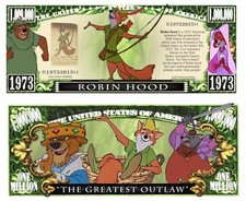 OUR ROBIN HOOD CARTOON BILL (WITH PROTECTIVE SLEEVE)