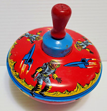 VINTAGE OHIO ART TIN SPACEMAN ROCKET SPACESHIP TOP