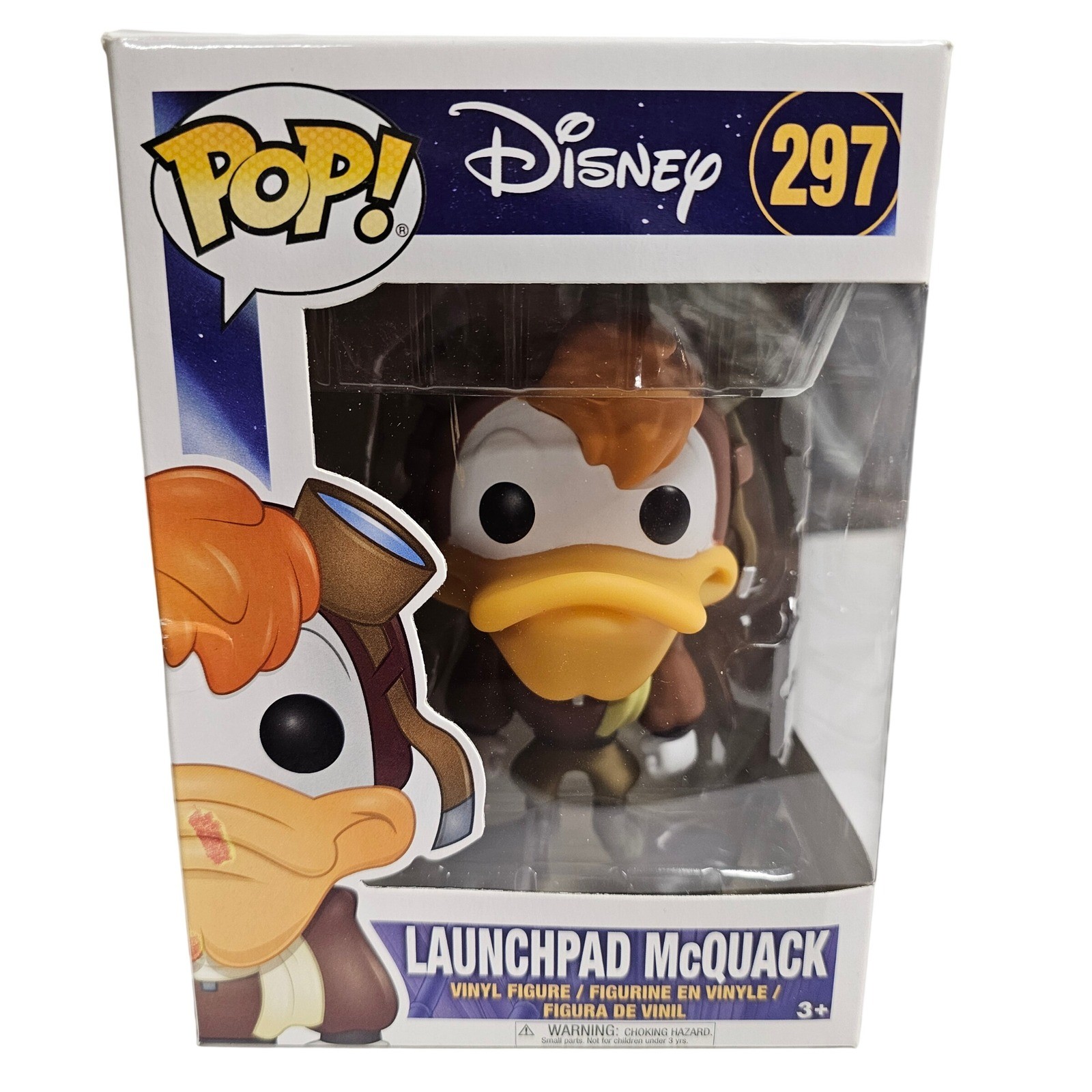 Funko Pop Disney Darkwing Duck Launchpad McQuack 297 Vinyl Figure Collectible