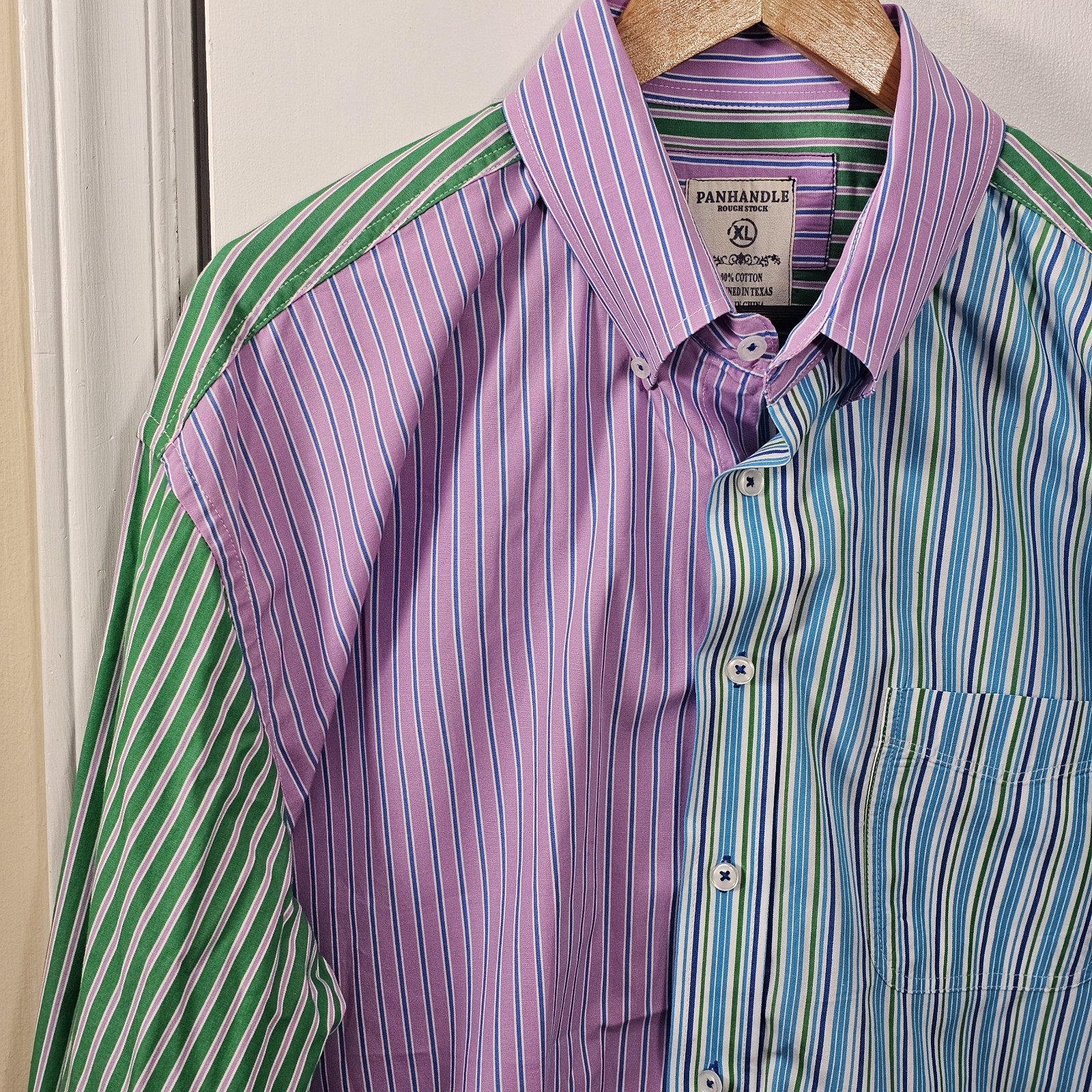 Panhandle Crazy Pattern Patchwork Pastel Oxford B… - image 2