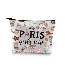 Paris Weekend Gift Bag - Vacation Theme Travel Bag with Paris Girls Trip Paris