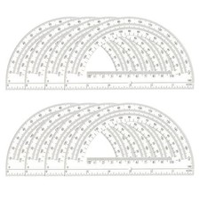 8 Pack Plastic Protractor,Math Protractors Clear 180 Degrees,Transparent