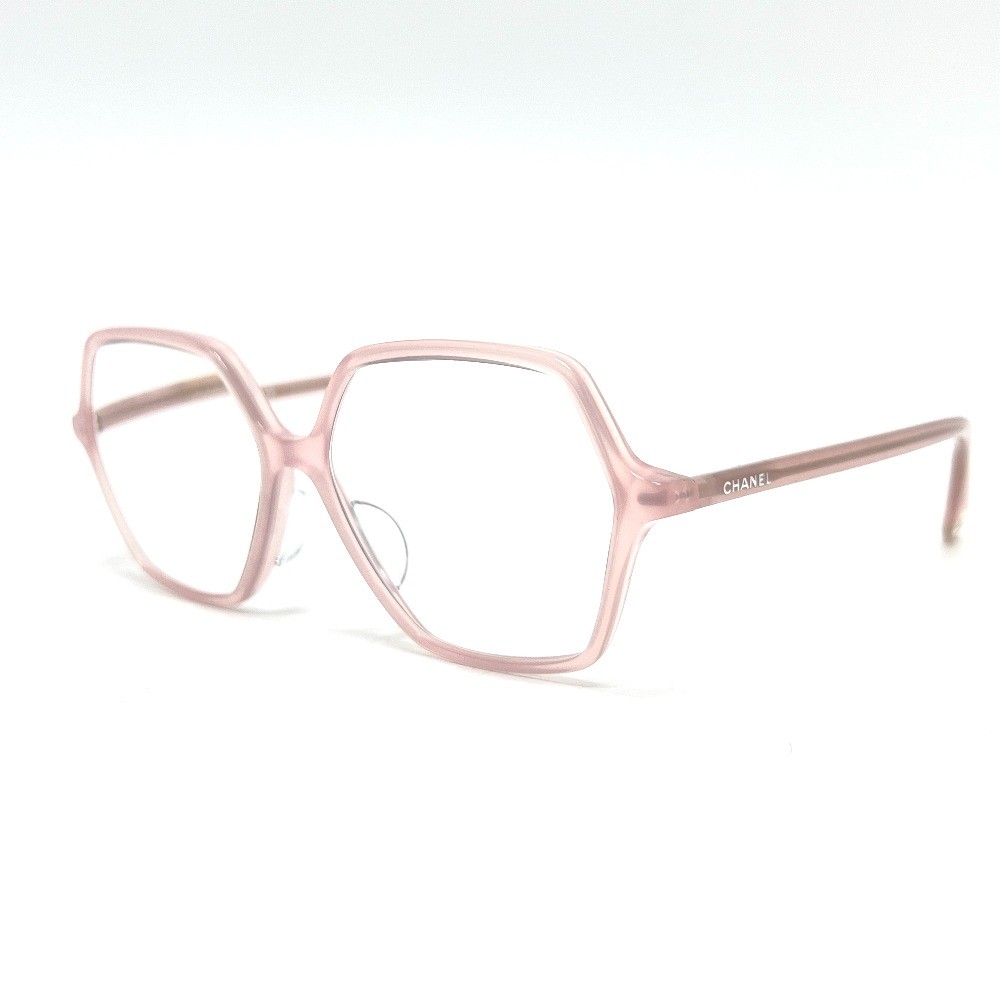 CHANEL 3447-A Hexagon Eyewear glasses Plastic pink | eBay