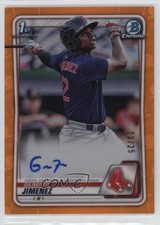2020 Bowman Chrome Prospect Orange Refractor 23/25 Gilberto Jimenez Auto b4d