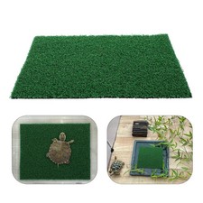Fish Tank Decoration Simulated Turtle Turf Breeding Grass for Aquarium Rug