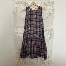 THE GREAT Silk Pleated Dress sz medium