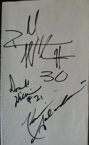 NCAA College Basketball Autographs-UNC R. Wallace, D. Williams, K. Salvadore 
