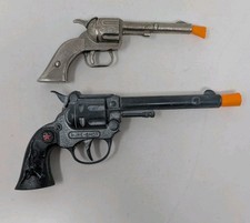 Lot Of 2 Vintage Hubley Cap Guns - PAL And Sure Shot Toy Replicas