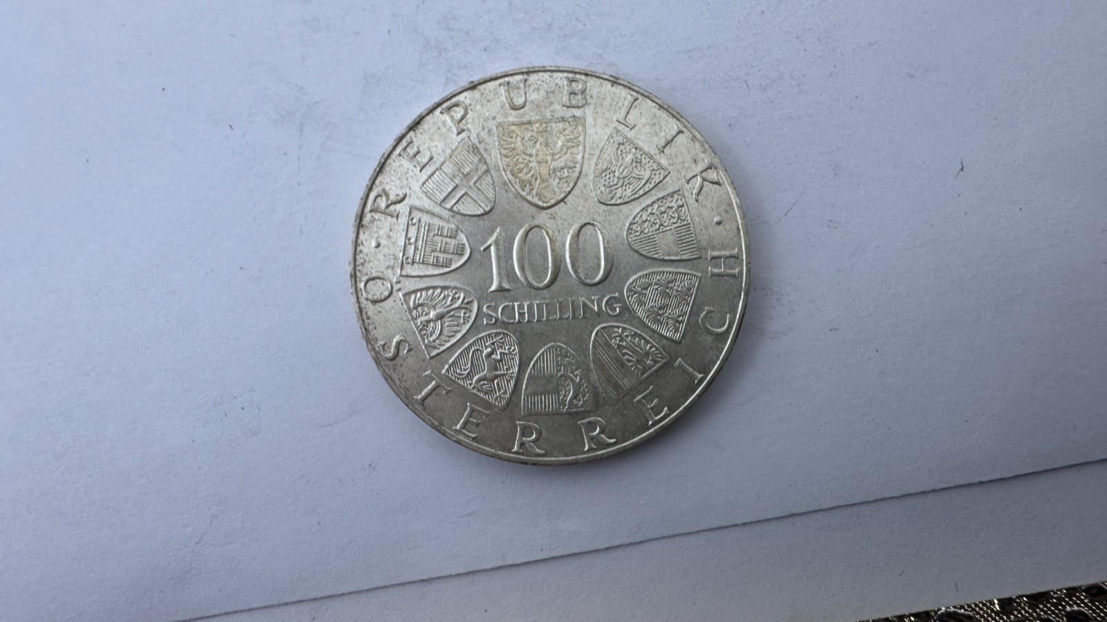 1974 Austria 100 Schilling Silver Coin • Kremsmünster 1200 Years • Austrian Mint