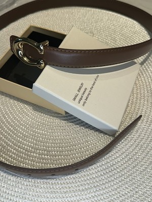 Neu COACH Signature Gürtel Logo Belt
