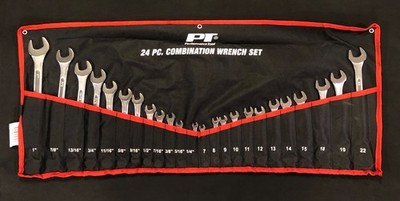 Performance Tool W1074 SAE & Metric Combo Wrench Set, 24 Pcs
