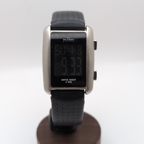 Vintage Skagen A24USLB Activ Square Uhr Original Lederband, Dänemark - Bild 1 von 10