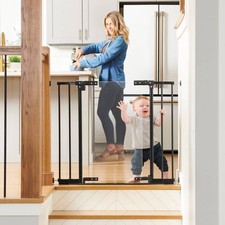 Toddleroo by North States Step Safe Clear Walk Through Baby Gate -