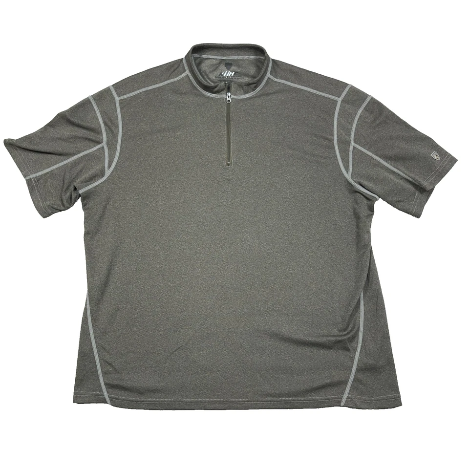 Kuhl Coffeenna Shirt Mens XL Brown 1/4 Zip Performance Pullover Base Layer - Image 2 of 4