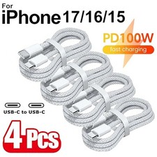 Apple USB-C to C Fast Charger Cable Type C Cord For iPhone 17/16/15/Pro Max