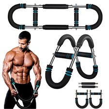 Twister Arm Trainer, 60-100lb Adjustable Power Spring Workout Bar, Arm Traine...