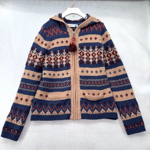 OFF WHITE Felpa donna Sparrow Anthropologie misto lana con cappuccio e zip media