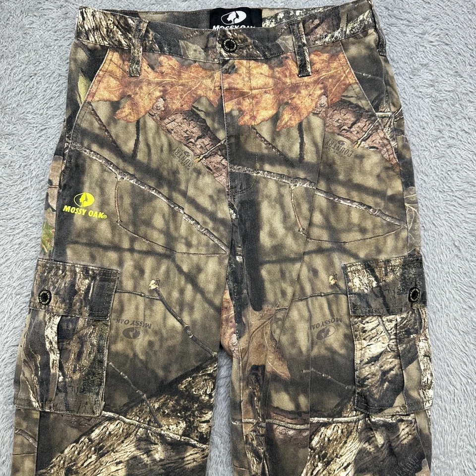 Mossy Oak Pants Mens 28x29 Camo Cargo Hunting Woodland Quiet Fabric - Image 3 of 4