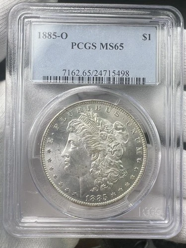 1885-O $1 Morgan Dollar 90% Silver PCGS MS65 New Orleans US Coin