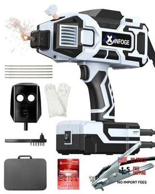 2-in-1 Portable Welding Machine, 110V Handheld Welder with IGBT Inverter, MIG