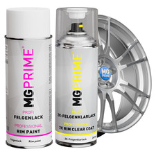 Felgenlack Silber Metallic 2K Felgenklarlack matt Spraydose Autolack 400ml