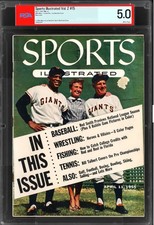 RARE April 11, 1955 Willie Mays 1st Giants Sports Illustrated Newsstand PSA 5.0
