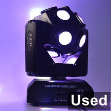 Moving Head DJ Light RGBW LED Beam Lights DMX 512 Strobe Light with 360Rotation