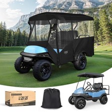 4 Passenger Golf Cart Enclosure Universal Rain Cover, 600D Waterproof Driving...