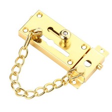 Lockable Stainless Steel Door Chain for Home Security with Dual Mounting