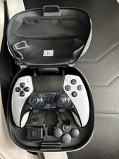 Black Hard Shell Zipper Travel Case for Sony PS5 DualSense Controller pro