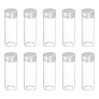 10 StüCk Mini-Glasflaschen Mit Deckel FüR 40Ml Klare GlasbehäLter