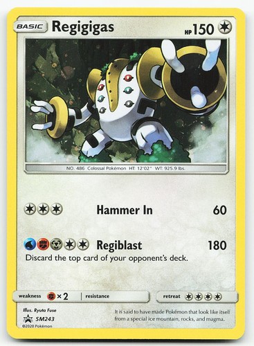 Pokemon Regigigas - SM243 Sun & Moon Promo Promo Holo NM