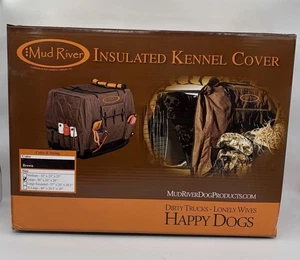 Mud River Dixie Isolated Kennel Cover Large Brown Gun Dog Crate New Open Box