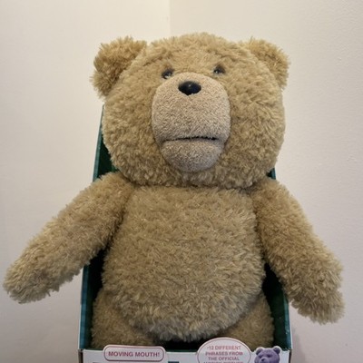 Ted Film sprechender Bär expliziter Bär in Schachtel Plüsch mit beweglichem Mund 12 Sätze. 