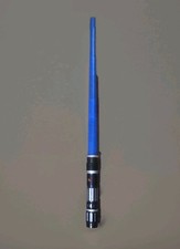 STAR WARS Light Saber Blue Expandable LED With Sound FX Cosplay TESTED