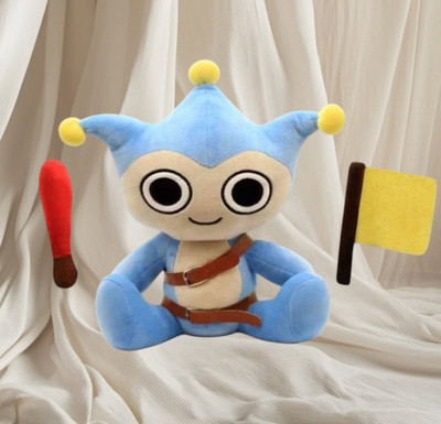 New Fangamer Capcom Phoenix Wright Ace Attorney Blue Badger Plush Figure w Sound